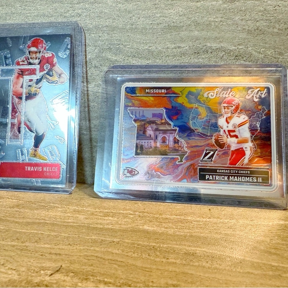 NEW Panini Patrick Mahomes & Travis Kelce 2024 Football Cards Kansas City Chiefs